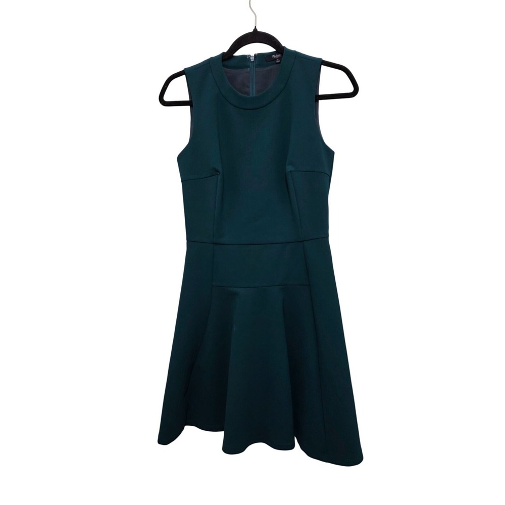 Madewell Sleeveless Teal Fit & Flare Dress Women's Size 0 Formal Festival Preppy